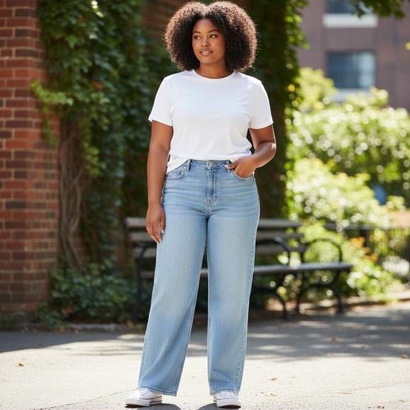 Abercrombie & Fitch Denim - Abercrombie & Fitch Jeans‎ The Loose High Rise Curve Love Womens Size 33 (16)